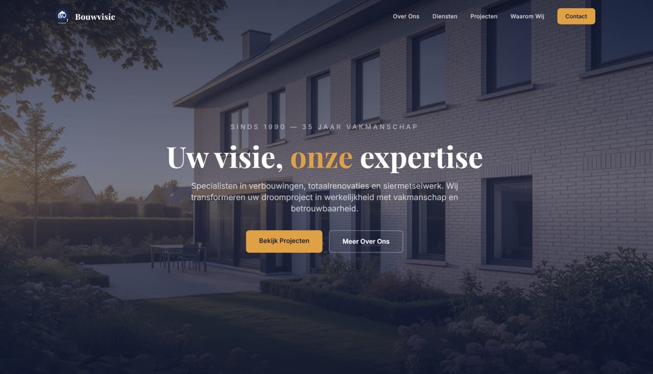 Bouw-Visie website