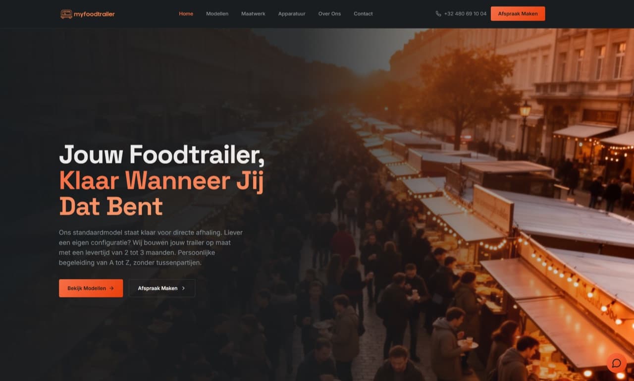 My Food Trailer website