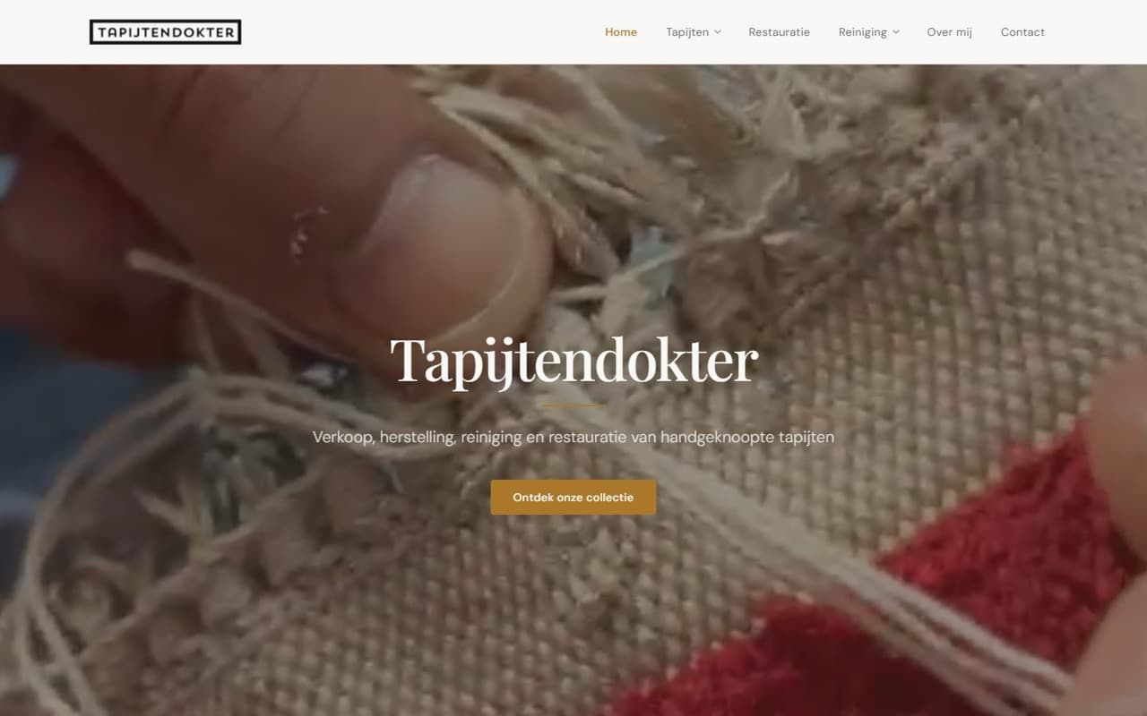 Tapijtendokter website
